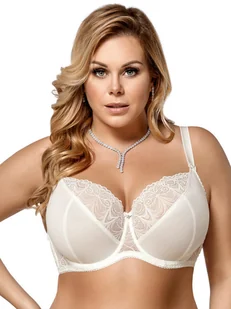 Biustonosz z koronką CASABLANCA K425 Gorsenia miękki śmietanowy  65L - Biustonosze - miniaturka - grafika 1