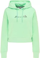 Bluzy damskie - ocy Damska bluza z kapturem 82733610, miętowa, M, miętowy, M - miniaturka - grafika 1