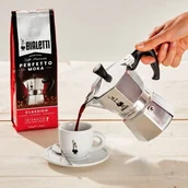 Zaparzacze i kawiarki - Bialetti Zestaw Moka Express 6tz + kawa Perfetto Moka Classico 250g - miniaturka - grafika 1