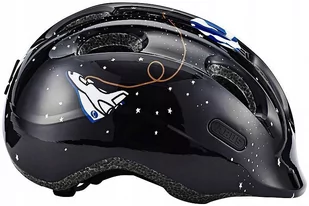 Abus Smiley 2.0 chłopięcy kask rowerowy, czarny, 45-50 cm 72572-2 - Akcesoria turystyczne - miniaturka - grafika 1