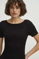 Koszulki sportowe damskie - Medicine t-shirt damski kolor czarny - miniaturka - grafika 1