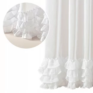 Firana do salonu 400x250 na taśmie Flavia biała - Firany - miniaturka - grafika 1
