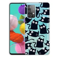 Etui i futerały do telefonów - Etui na telefon komórkowy Samsung Cienkie etui ochronne Bumper shell Przezroczysty, Kolor: Zabawne koty, Wybierz model: Samsung Galaxy A72 5G - miniaturka - grafika 1