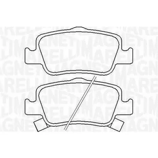 Klocki hamulcowe - komplet MAGNETI MARELLI 363916060666 - Klocki hamulcowe - miniaturka - grafika 1