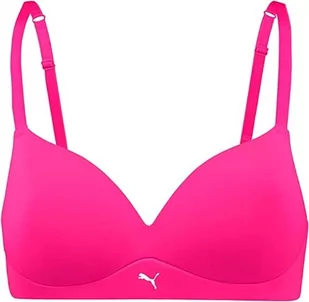 PUMA Biustonosz damski z miękko wyściełanym miękkim, różowy neonowy, 85A - Biustonosze - miniaturka - grafika 1