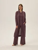 Szlafroki damskie - Szlafrok Fudge 41948-40X Fioletowy - Henderson Ladies - miniaturka - grafika 1