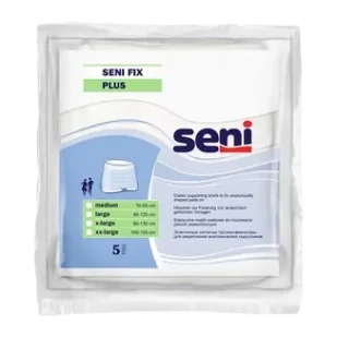 Seni Fix Plus, majtki siatkowe, podtrzymujące, rozmiar M, 70-95 cm, 5 sztuk - Pieluchy dla dorosłych - miniaturka - grafika 1