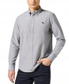 Koszule męskie - Koszula Wrangler OXFORD SHIRT 112357230 Grey M - miniaturka - grafika 1