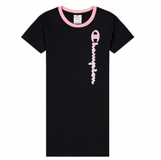 Sukienki - Champion Unisex dziecięca sukienka Legacy C-Color Vertical Logo, czarny, 5-6 Lat - grafika 1