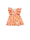 Sukienki i spódniczki dla dziewczynek - Abel & Lula Sukienka letnia 5020 Pomarańczowy Regular Fit - miniaturka - grafika 1