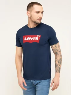 Koszulki męskie - Levi's T-Shirt Housemark Tee 17783-0139 Granatowy Regular Fit - grafika 1