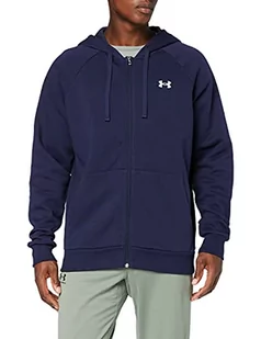 Under Armour Męska bluza z kapturem UA Rival Cotton FZ, sportowa bluza do biegania, oddychająca i lekka bluza z kapturem o luźnym kroju dla mężczyzn - Bluzy męskie - miniaturka - grafika 1