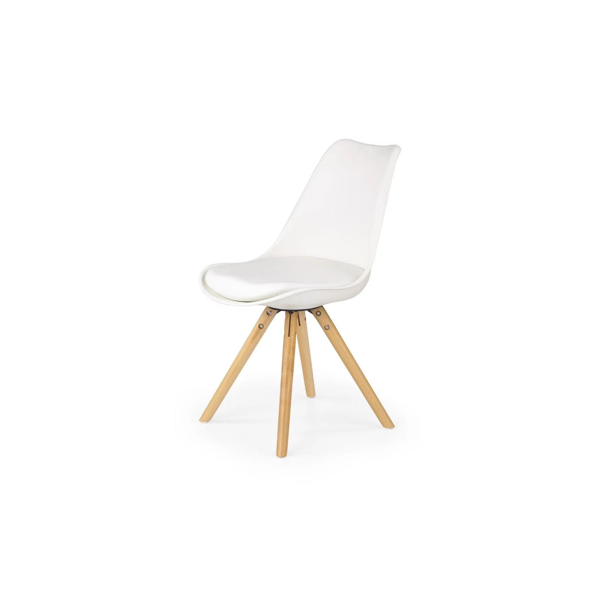 Krzesło Drewniane K-201 Buk / Biały Halmar