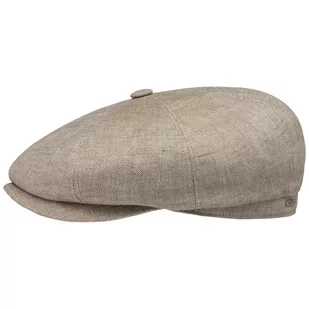 Kaszkiet z Lnu Hatteras Classic by Stetson, beżowy, 55 cm - Czapki męskie - miniaturka - grafika 1