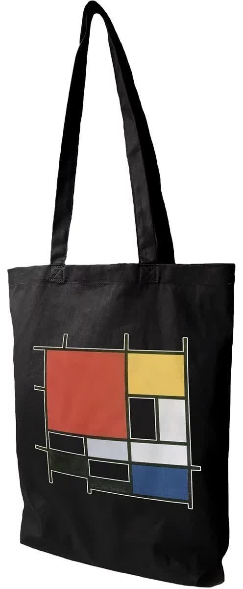 Torba bawełniana Kompozycja w czerwieni, żółci, błękicie i czerni Piet Mondrian