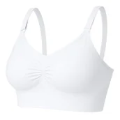 Biustonosze ciążowe - Biustonosz Dla Karmiącej Bezszwowy Do Karmienia Bawełniany Ciążowy XXXL - miniaturka - grafika 1