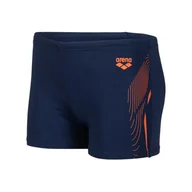 Kąpielówki męskie - Dziecięce Bokserki kąpielowe ARENA BOY'S SWIM SHORT GRAPHIC 005546/730 – Granatowy - miniaturka - grafika 1
