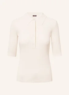 Joop! Koszulka Polo Z Dzianiny Kalili weiss - JOOP! - Koszulki i topy damskie - miniaturka - grafika 1