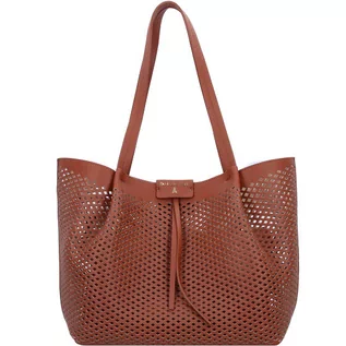 Torebki damskie - Patrizia Pepe Borsa Torba shopperka skórzana 29 cm soft brown 8B8895-L035-B734 - grafika 1