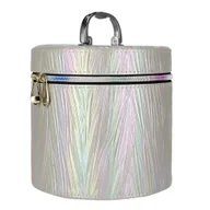 Kosmetyczki, organizery i kuferki - Adar Kuferek M z lusterkiem na zamek 17x17x16cm Mix - gadżet - miniaturka - grafika 1