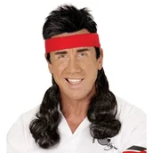 Ozdoby do włosów - OPASKA Z WŁOSAMI CZERWONA - miniaturka - grafika 1