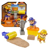 Masy plastyczne - Psi Patrol Rubble & Crew Rubble I Jego Ekipa Zestaw Piasek Kinetyczny Kinetic Sand + Figurki Rubble Mix - miniaturka - grafika 1