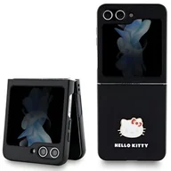 Etui i futerały do telefonów - Oryginalne Etui SAMSUNG GALAXY Z FLIP 5 Hello Kitty Hardcase Metal Logo Kitty Head (HKHCZF5PGHDLMK) czarne - miniaturka - grafika 1