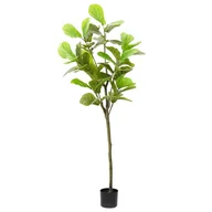 Sztuczne kwiaty - vidaXL Sztuczne drzewo Ficus 48 liści 165 cm zielone - miniaturka - grafika 1