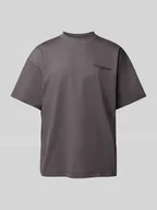 Koszulki męskie - T-shirt z nadrukiem z logo - miniaturka - grafika 1