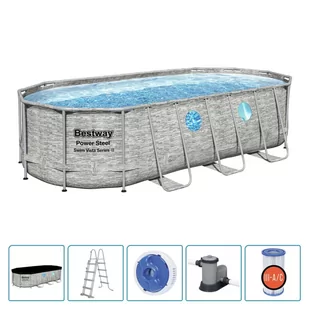 Lumarko Basen Power Steel Swim Vista Series, 549x274x122 cm - Baseny ogrodowe - miniaturka - grafika 3