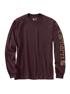Koszulki męskie - Carhartt T-shirt męski z długim rękawem i charakterystycznym logo - miniaturka - grafika 1