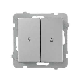 Ospel AS srebrny łącznik żaluzyjny ŁP-7G/m/18 ŁP-7G/m/18 - Wyłączniki światła i elektryczne - miniaturka - grafika 1