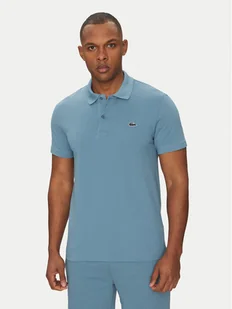 Lacoste Polo DH5522 Niebieski Regular Fit - Koszulki męskie - miniaturka - grafika 1