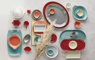 PÓŁMISEK OWALNY LAGUNA 30 x 15 cm PORCELANA NIEBIESKA - Miski i półmiski - miniaturka - grafika 4