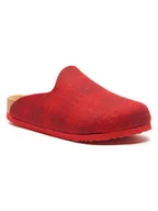 Kapcie damskie - Comfortfusse Wełniane kapcie "Favor" w kolorze czerwonym - miniaturka - grafika 1