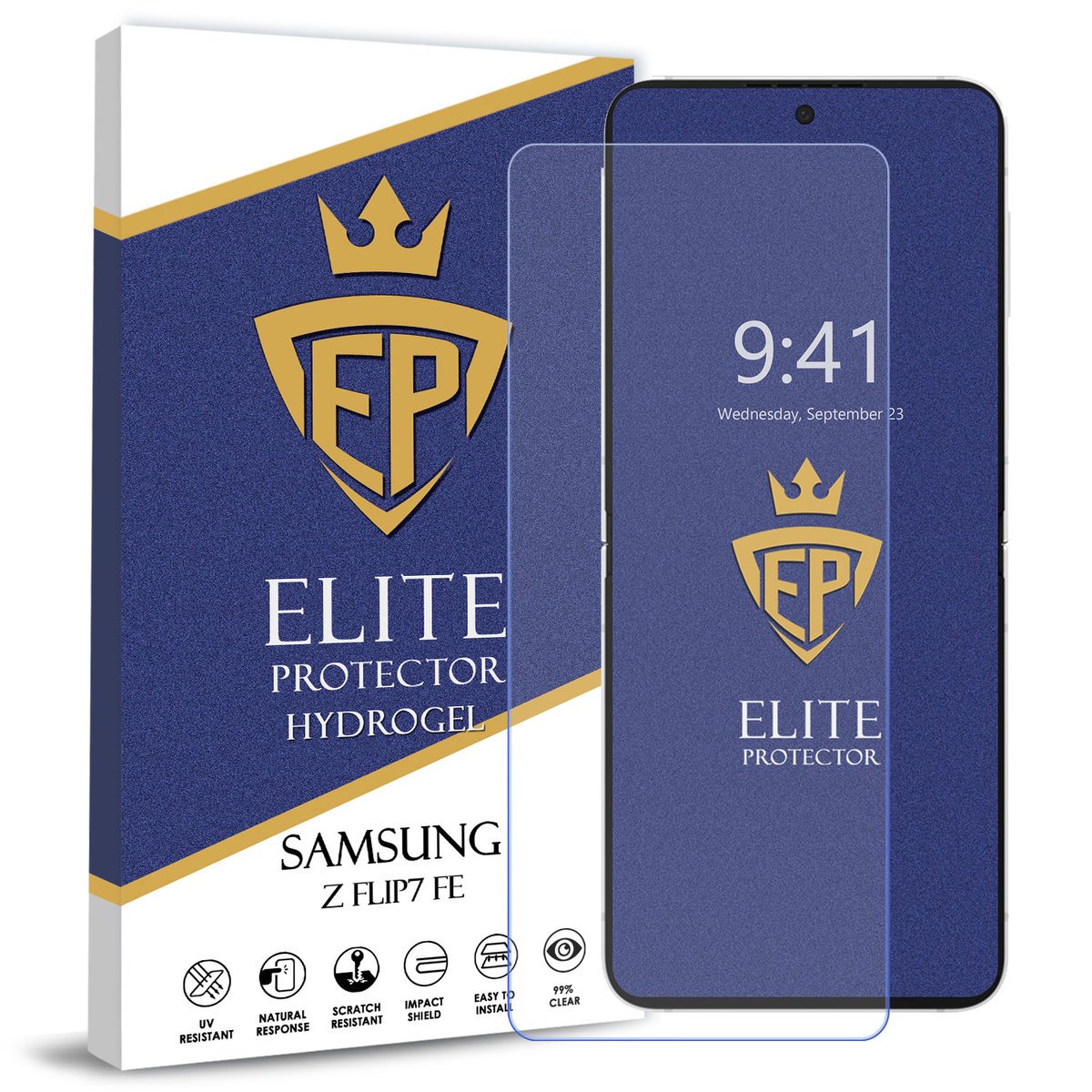 FOLIA 5D CAŁY EKRAN NA TELEFON DO SAMSUNG GALAXY Z FLIP7 FE HYDROŻELOWA