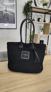Shopperka Craftbags - czarna - Torebki damskie - miniaturka - grafika 1