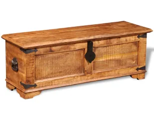 Rustykalna skrzynia na pościel z drewna mango - Ilossa - Pudła i pojemniki do przechowywania Rustykalna skrzynia na pościel z drewna mango - Ilossa - Pudła i pojemniki do przechowywania - miniaturka - grafika 1