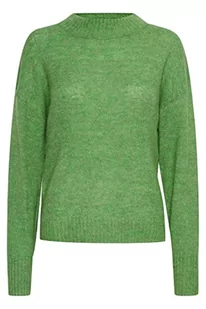 ICHI Damski sweter IHKAMARA LS3, 166138/Kelly Green, XL - Swetry damskie - miniaturka - grafika 1