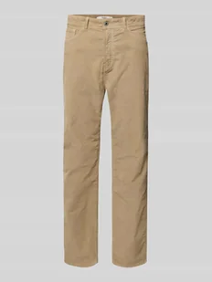 Spodnie sztruksowe o kroju slim fit z mieszanki bawełny - Spodnie męskie - miniaturka - grafika 1
