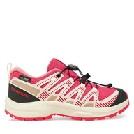 Buty trekkingowe dziecięce - Trekkingi Salomon Xa Pro V8 Waterproof L47729500 Czerwony - miniaturka - grafika 1