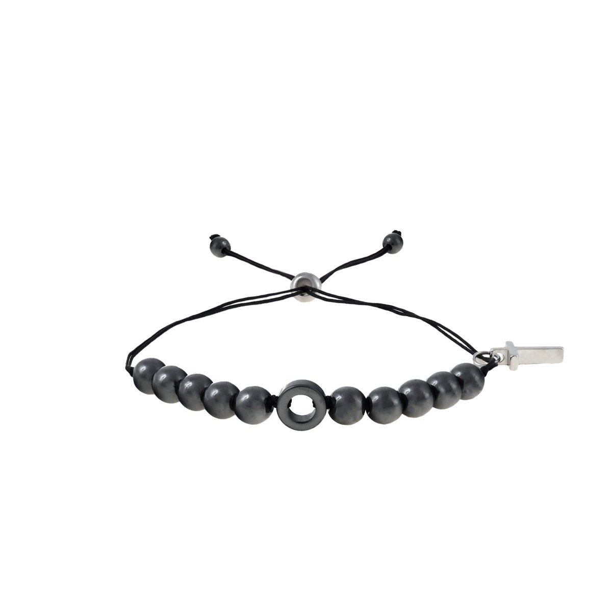 Bransoletka - dziesiątek różańca - hematyt - Ematite