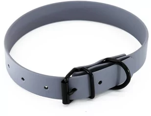 Obroża Heim BioThane, szara - Obwód szyi: 36 - 44 cm, szer. 25 mm - Obroże dla psów - miniaturka - grafika 1