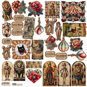 Scrapbooking - NAKLEJKI PAPIEROWE 24x24 ScrapLove - Circus 2 - miniaturka - grafika 1