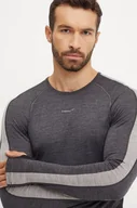 Bielizna sportowa męska - Icebreaker longsleeve funkcyjny ZoneKnit 200 kolor szary IB0A56HA5851 - miniaturka - grafika 1