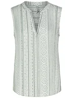 Bluzki damskie - Fresh Made Bluzka w kolorze miętowo-białym - miniaturka - grafika 1