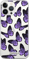 Etui i futerały do telefonów - Etui do Apple IPHONE 15 PRO MAX Motyle 002 Babaco Nadruk częściowy Fioletowy - miniaturka - grafika 1