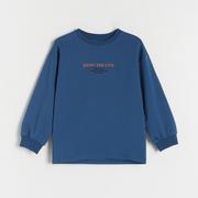 Reserved - Longsleeve oversize z napisami - Zielony