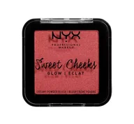 Róże do policzków - NYX Professional Makeup Professional Makeup - Sweet Cheeks - Glow Creamy Powder Blush - Błyszczący róż do policzków - 04 CITRINE ROSE NYXPBDPO-DOPO-08 - miniaturka - grafika 1
