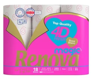 Papier toaletowy Renova Magic Rose Deco 18R - Papier toaletowy - miniaturka - grafika 1